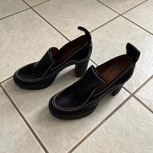 Leather Chloe loafer/brogue